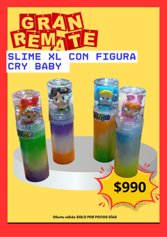 SLIME TAMAÑO XL CON FIGURA Y AROMA