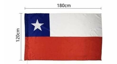 BANDERA CHILENA 180X125 CM MATERIAL POLIESTER