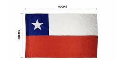 BANDERA CHILENA 90X60 CM MATERIAL POLIESTER