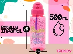 Botella Infantil Deportiva 600ml Sorbete Pico Escolar