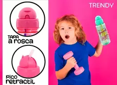 Botella Infantil Deportiva 600ml Sorbete Pico Escolar - BPAccesoriosok