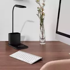 Lámpara Escritorio Velador Led C/ Base De Carga Inalámbrica