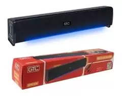 Barra De Sonido Parlante Tv Gtc Spg-136 Usb Y 3.5mm 10w Luz