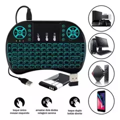 Mini Teclado Inalámbrico Touch Smart Tv Led Usb - comprar online