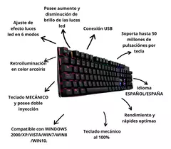 TECLADO MECANICO SOUL XK 800 - tienda online