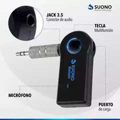 Receptor Bluetooth Auto Micrófono Manos Libres Estéreo en internet