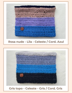 Cuellos con corderito Boston combinados - Wools Tejidos