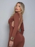 VESTIDO LONGUETE COSTAS NUA - MARROM - comprar online
