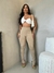 Calça Zara com Abertura - Nude