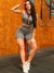 Conjunto Fit - Cinza/ Branco - comprar online