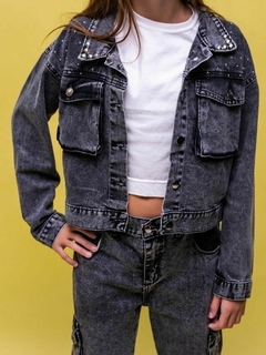Campera Rock (Bolsillos y strass) - comprar online