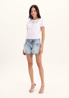 Short Jeans com Laço - Lança Perfume - comprar online