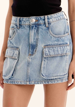 Saia Jeans High Carg - Lança Perfume - comprar online