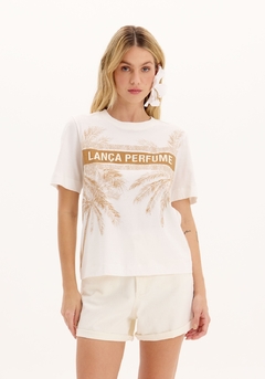 T-shirt Descolada com Estampa - Lança Perfume - ERBÉ