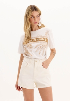 T-shirt Descolada com Estampa - Lança Perfume