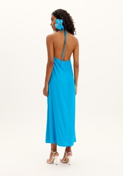 Vestido Longo Frente Única com Aplicação - Lança Perfume - ERBÉ