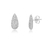 Brinco Gota Cravejada Prata 925 - comprar online