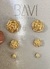 Brinco Trio Rosas Banho Ouro 18K - comprar online