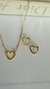 Conjunto Coração Ouro 18K na internet