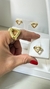 Anel Triangular Puffer Banho Ouro