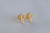 Brinco Cruz Banho Ouro 18K
