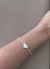 Bracelete Coração Banho Prata - comprar online