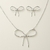 Conjunto Laço Banho Prata - comprar online
