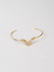 Bracelete Onda Cravejado Banho Ouro - comprar online