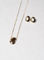 Conjunto Oval Organic Banho Ouro - comprar online
