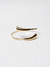 Bracelete Duplo Assimetrico Banho Ouro - comprar online