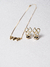 Conjunto Gotas Vazado Banho Ouro - comprar online