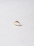 Anel Trevo Pedras Banho Ouro - comprar online
