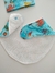 Kit babador 2 peças Fundo do Mar Azul - comprar online