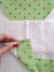 Kit babador 3 peças Floral Verde Rosa - Amanda Aparecida Alvim Sabia