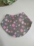 Kit babador 3 peças Floral rosa e cinza - comprar online