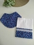 Kit babador 2 peças Poá azul e vermelho - comprar online