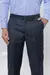 Calça Cinza Quadriculada de Poliviscose - comprar online