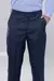 Calça Azul Escuro Quadriculada - comprar online