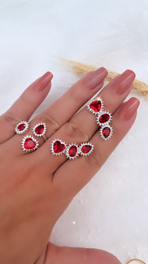 Brinco Ear Cuff Formas | Cravejado Com Zircônias e Cristais Coloridos Prata 925