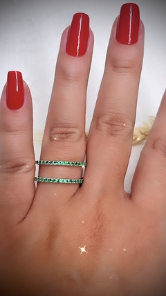 Anel Aro duplo Prata 925 na internet