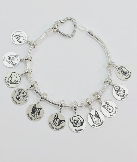 Berloque personalizado raças cachorro