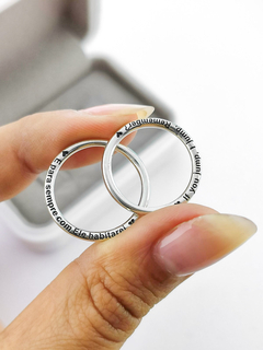 Aliança em prata 925 2MM fio redondo - Tei Joias