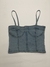 Top de jeans clarito elastizado