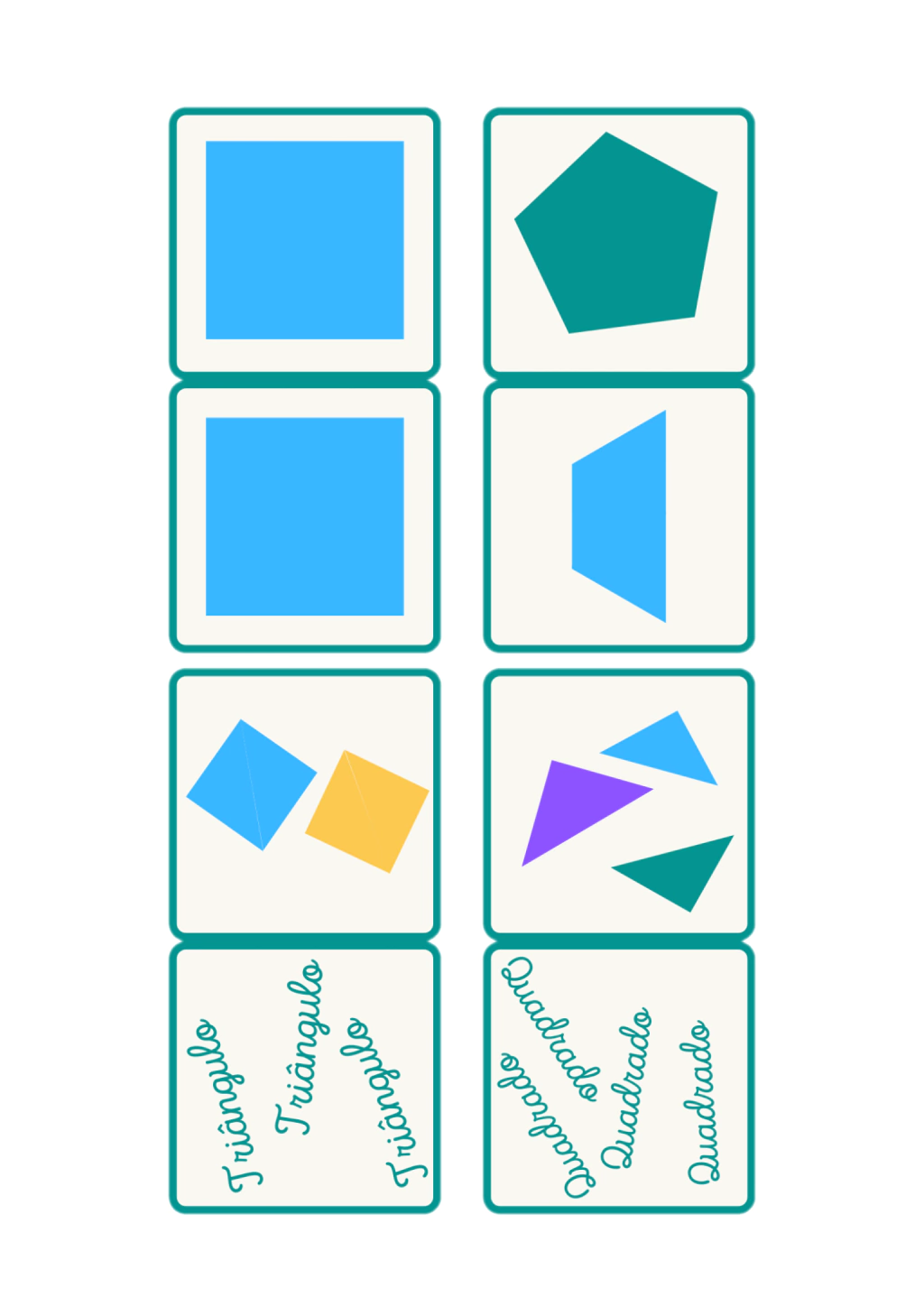 Dominó de Figuras Geometricas Planas