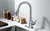 Monocomando abatibles con una sola manija negra mate para pileta de cocina - tienda online