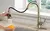 Monocomando abatible para agua negro mate - comprar online