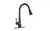 Monocomando abatible para agua negro mate - HC griferia