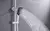 Imagen de Mezclador de pared para baño y ducha blanco con tecla de piano blanco