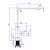 Monocomando de cocina pico plano - comprar online