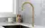 Monocomando de cocina inoxidable dorado - comprar online